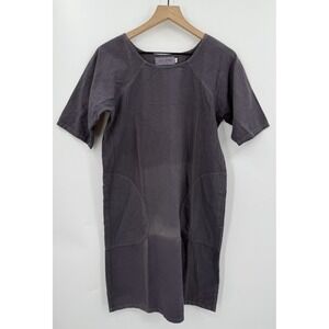 PO-EM Dress Womens‎ Small Gray Handwoven Cotton Natural Dyes